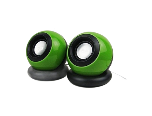 Aevlon™ Mini Digital 2.0 Multimedia USB Speaker Tyre Type (Green) (New)